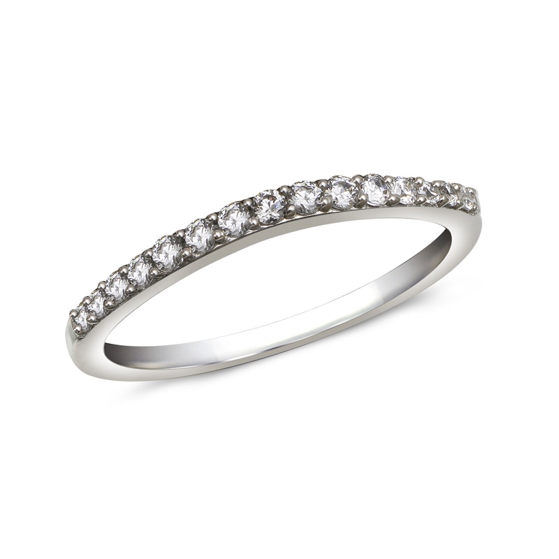 Main Image 3 of 1 CT. T.W. Diamond Collar Three Piece Bridal Set in 10K White Gold