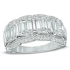 Thumbnail Image 1 of 1 CT. T.W. Multi-Baguette Diamond Five Stone Anniversary Band in 14K White Gold