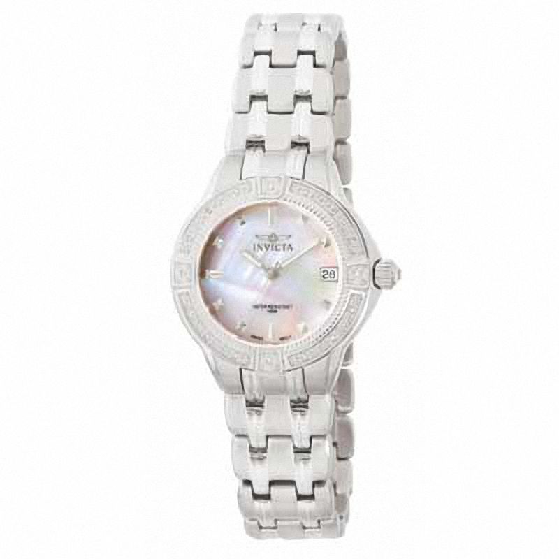 Invicta mother of pearl women's watch deals