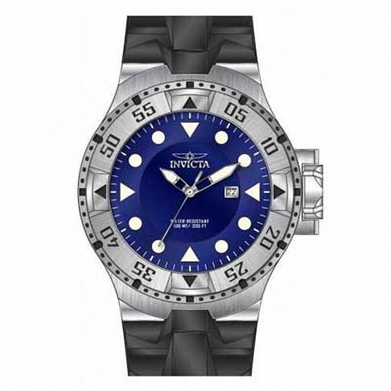 Men's Invicta Excursion Strap Watch with Blue Dial (Model: 14435)