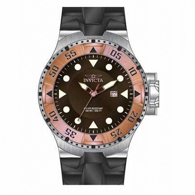 Main Image 1 of Men's Invicta Excursion Two-Tone Strap Watch with Brown Dial (Model: 14438)
