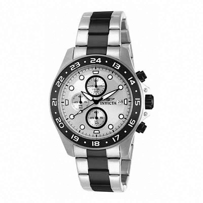 Main Image 1 of Men's Invicta Pro Diver Chronograph Two-Tone Watch with Silver-Tone Dial (Model: 15209)