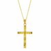 Thumbnail Image 1 of Diamond-Cut Cross Pendant in 10K Gold