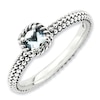 Thumbnail Image 1 of Stackable Expressions™ 4.0mm Cushion-Cut Aquamarine Ring in Sterling Silver