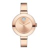 Thumbnail Image 1 of Ladies' Movado Bold® Crystal Accent Rose-Tone Bangle Watch (Model: 3600202)