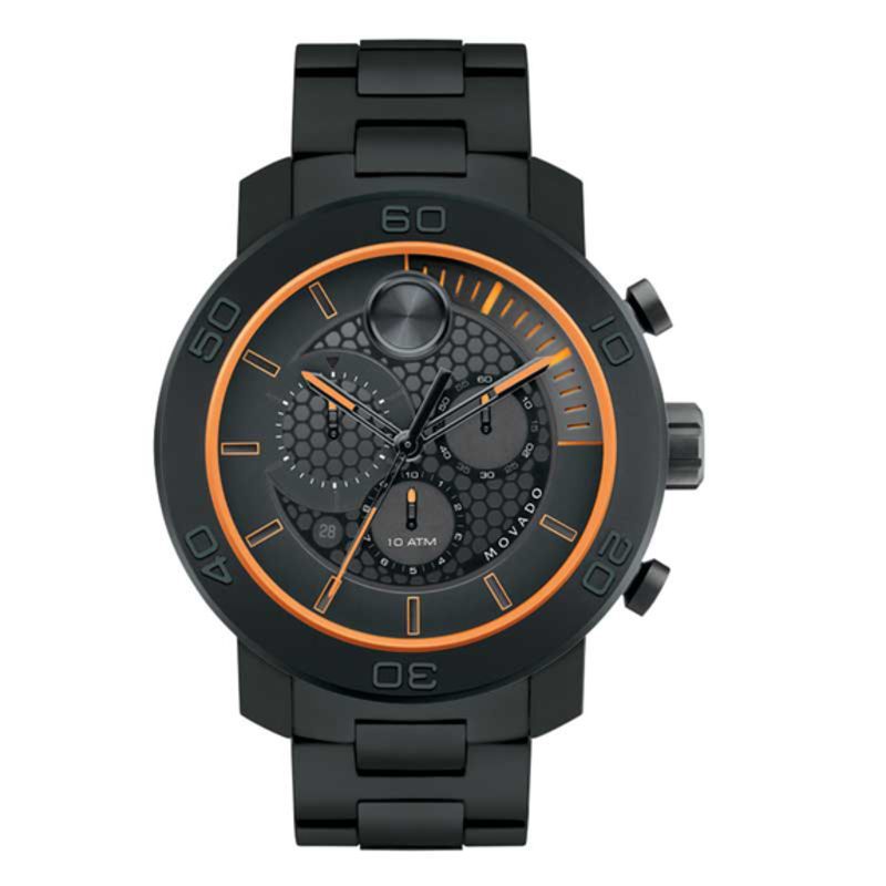 MAHALO Men's Movado Bold® Black Titanium Watch (3600190) | Zales
