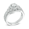 Thumbnail Image 1 of Celebration Ideal 1 CT. T.W. Diamond Frame Bridal Set in 14K White Gold (I/I1)