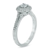 Thumbnail Image 2 of 5/8 CT. T.W. Diamond Double Cushion Frame Engagement Ring in 14K White Gold