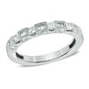Thumbnail Image 1 of 3/8 CT. T.W. Diamond Art Deco-Inspired Wedding Band in 14K White Gold