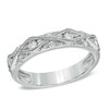 Thumbnail Image 1 of 1/3 CT. T.W. Diamond Art Deco-Inspired Wedding Band in 10K White Gold