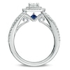 Thumbnail Image 3 of Vera Wang Love Collection 1-1/2 CT. T.W. Emerald-Cut Diamond Double Frame Engagement Ring in 14K White Gold