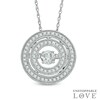 Thumbnail Image 1 of 3/8 CT. T.W. Diamond Vintage-Style Double Frame Pendant in 10K White Gold