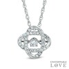 Thumbnail Image 1 of 1/4 CT. T.W. Diamond Orbit Pendant in 10K White Gold