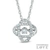 Thumbnail Image 0 of 1/4 CT. T.W. Diamond Orbit Pendant in 10K White Gold