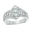 Thumbnail Image 0 of 3/4 CT. T.W. Diamond Marquise Cluster Engagement Ring in 10K White Gold