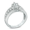 Thumbnail Image 1 of 3/4 CT. T.W. Diamond Marquise Cluster Engagement Ring in 10K White Gold