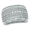 Thumbnail Image 0 of 1-1/2 CT. T.W. Diamond Multi-Row Anniversary Band in 10K White Gold