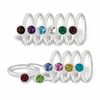 Thumbnail Image 2 of Stackable Expressions™ Light Green Crystal August Birthstone Ring in Sterling Silver