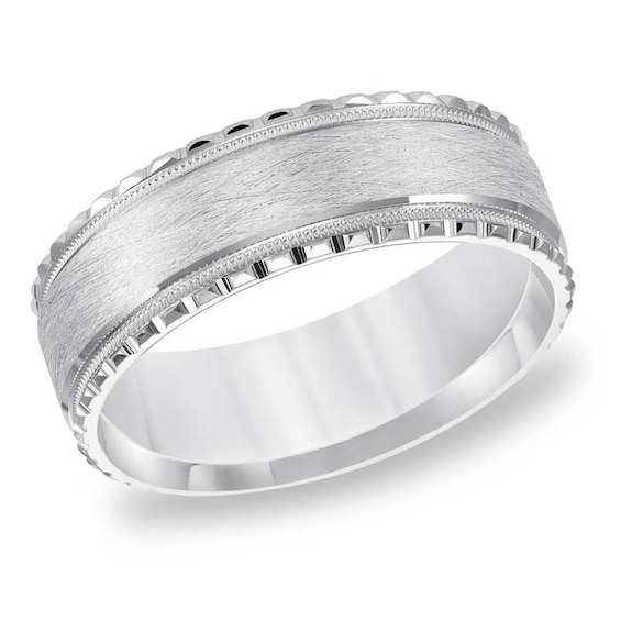 7.0mm Wedding Band in 10K White Gold