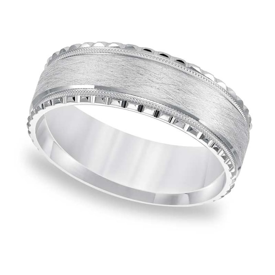 7.0mm Wedding Band in 10K White Gold