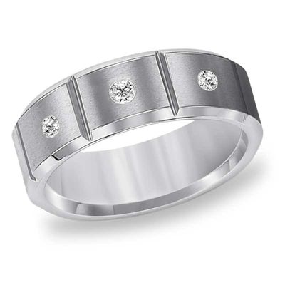 triton tungsten diamond ring