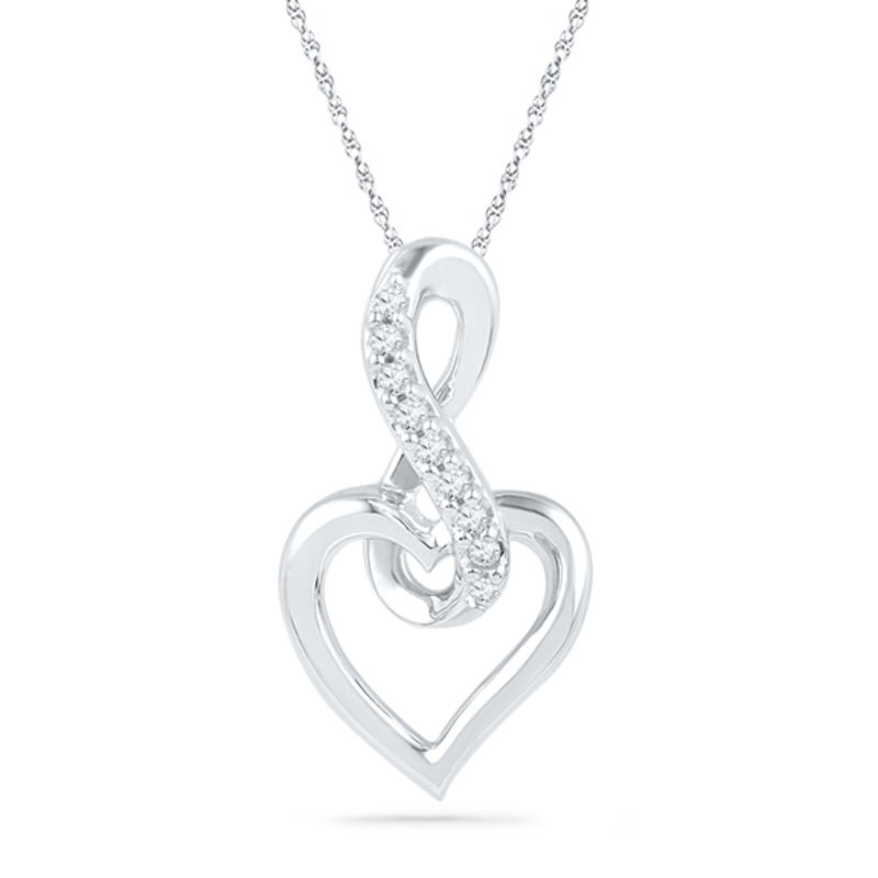 Name Heart Infinity Necklace - 9013966 | HSN