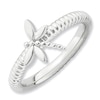 Thumbnail Image 1 of Stackable Expressions™ Dragonfly Ring in Sterling Silver