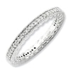 Thumbnail Image 0 of Stackable Expressions™ 1/3 CT. T.W. Diamond Eternity Band in Sterling Silver