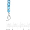 Thumbnail Image 2 of Blue Topaz Tennis Bracelet in Sterling Silver - 7.5"
