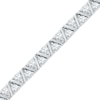 Thumbnail Image 1 of Lab-Created White Sapphire Bracelet in Sterling Silver - 7.5"