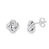 Thumbnail Image 1 of Love Knot Stud Earrings in Sterling Silver