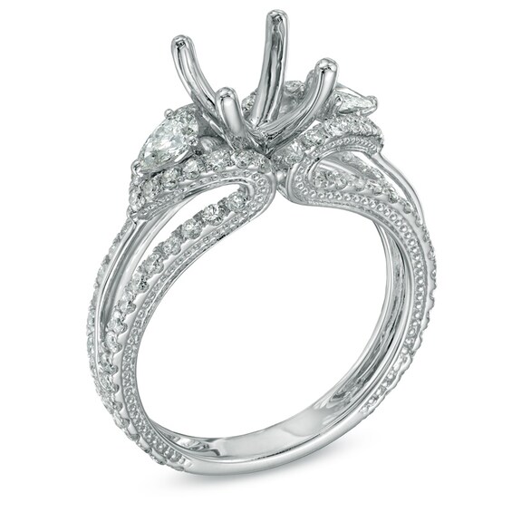 1-1/4 CT. T.w. Diamond Edge Semi-Mount in 14K White Gold