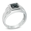 Thumbnail Image 2 of 1 CT. Black Diamond Solitaire in Sterling Silver