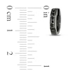 Thumbnail Image 2 of 1/4 CT. T.W. Black Diamond Hoop Earrings in Sterling Silver with Black Rhodium