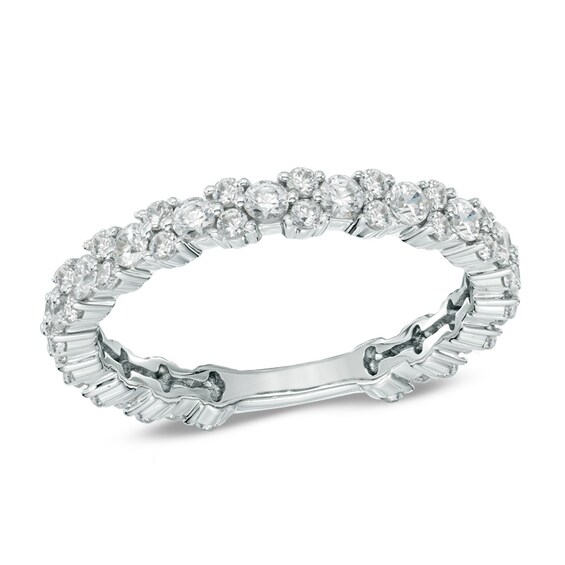 1 CT. T.w. Diamond Eternity Band in 14K White Gold