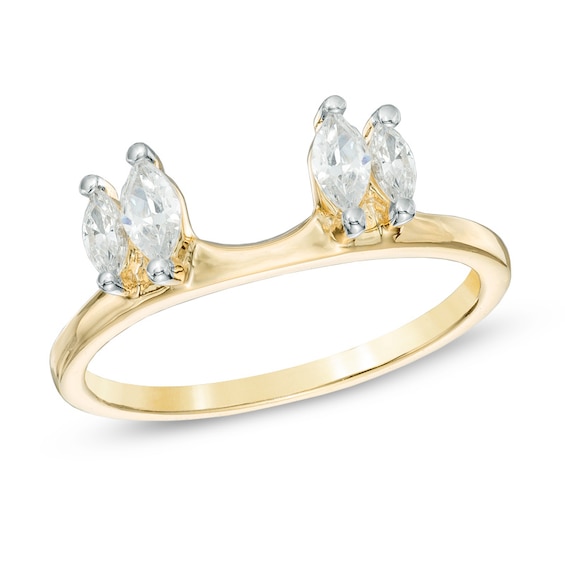 1/2 CT. CT. T.w. Marquise Diamond Solitaire Enhancer in 10K Gold