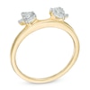 Thumbnail Image 1 of 1/4 CT. T.W. Baguette and Round Diamond Solitaire Enhancer in 10K Gold