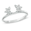 Thumbnail Image 0 of 1/4 CT. T.W. Diamond Starburst Solitaire Enhancer in 10K White Gold