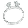 Thumbnail Image 1 of 1/4 CT. T.W. Diamond Starburst Solitaire Enhancer in 10K White Gold