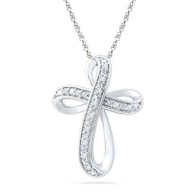loop cross necklace