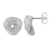 Thumbnail Image 1 of Diamond Accent Vintage-Style Love Knot Stud Earrings in Sterling Silver