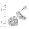 Thumbnail Image 2 of Diamond Accent Vintage-Style Love Knot Stud Earrings in Sterling Silver