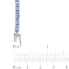 Thumbnail Image 2 of Oval Tanzanite Tennis Bracelet in Sterling Silver - 7.25
