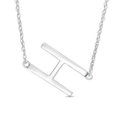 T Pink Box Symmetrical Initial Disc Necklace Silver 