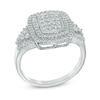 Thumbnail Image 1 of 1/2 CT. T.W. Diamond Rectangular Double Frame Ring in 10K White Gold