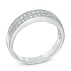 Thumbnail Image 1 of 1/4 CT. T.W. Diamond Double Row Band in 10K White Gold