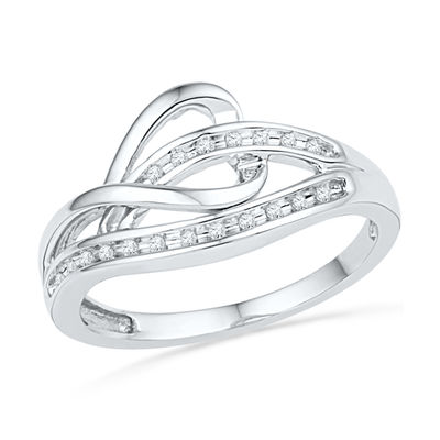 Silver Infinity Knot Ring Sideways