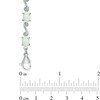 Thumbnail Image 2 of Oval Lab-Created Opal and Diamond Accent Bracelet in Sterling Silver - 7.25"