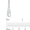 Thumbnail Image 2 of Lab-Created White Sapphire Graduated Necklace in Sterling Silver