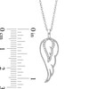 Thumbnail Image 2 of Diamond Accent Single Wing Pendant in Sterling Silver